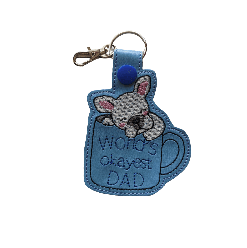 Dad Keyring – World’s Okayest Dad - main product image