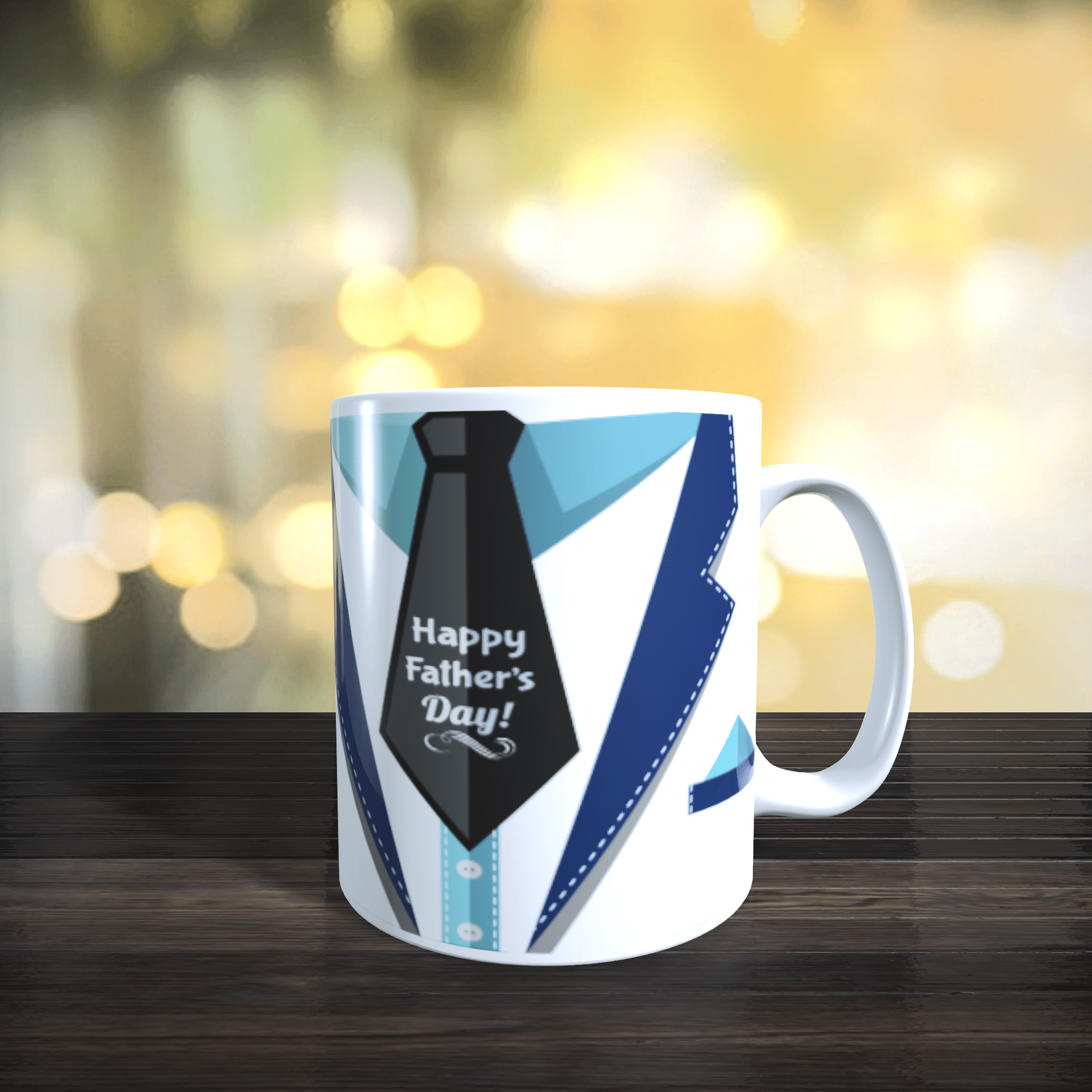 Happy Fathers Day Gift for Dad – Suit & Tie Gift Mug 11oz - main product image