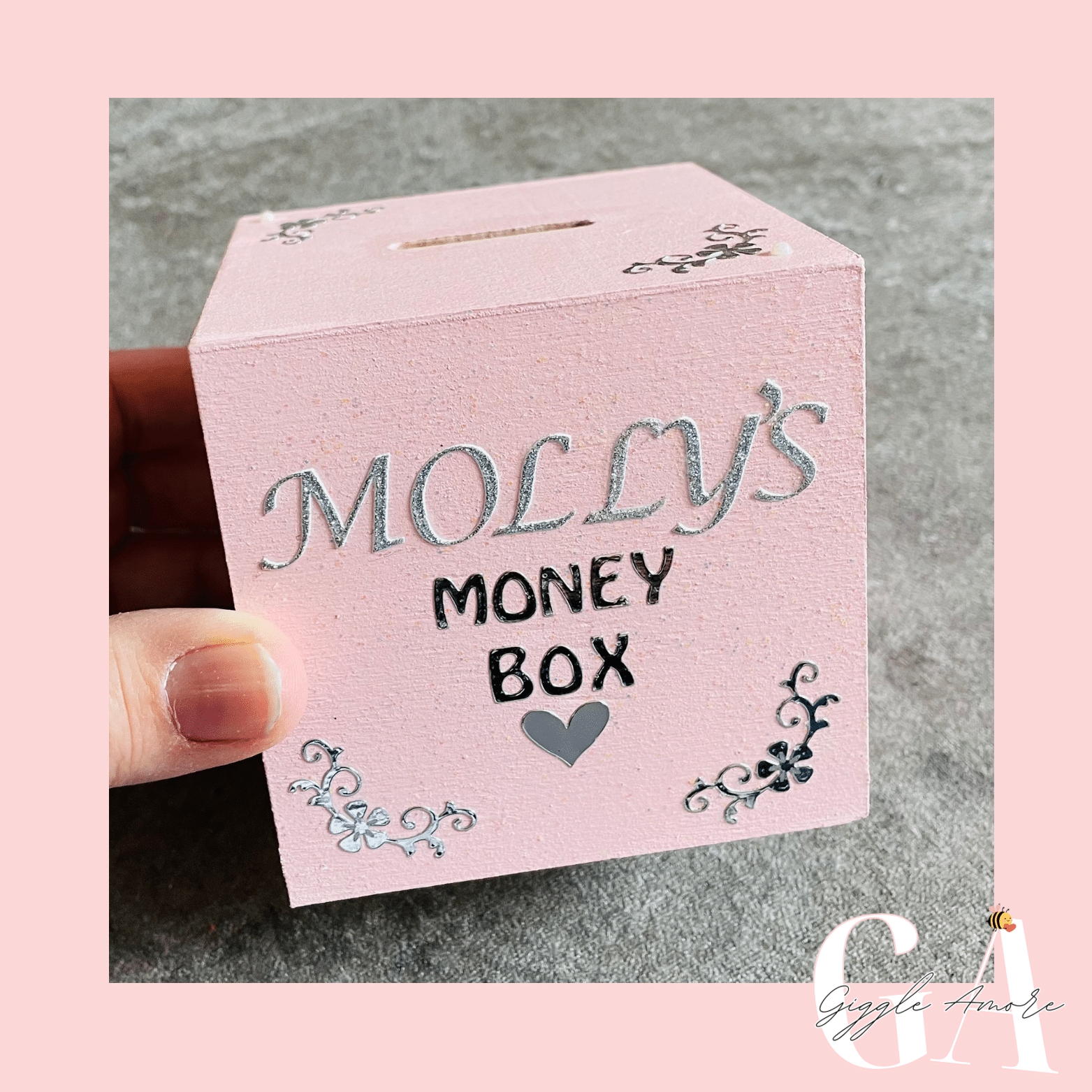 Personalised Wooden Money Box - main product image