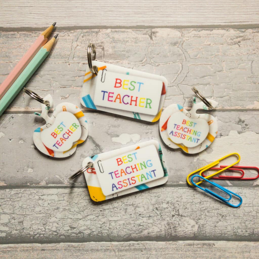 Best Teacher and TA keyrings - main product image