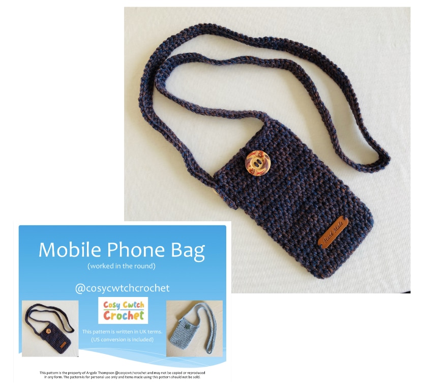 PDF CROCHET PATTERN – Phone Bag - main product image