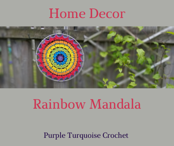 Rainbow Mandala Wall Hanging - main product image