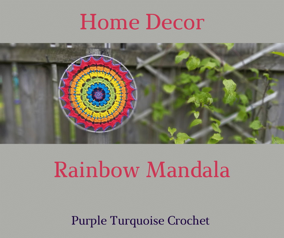 Rainbow Mandala Wall Hanging - main product image