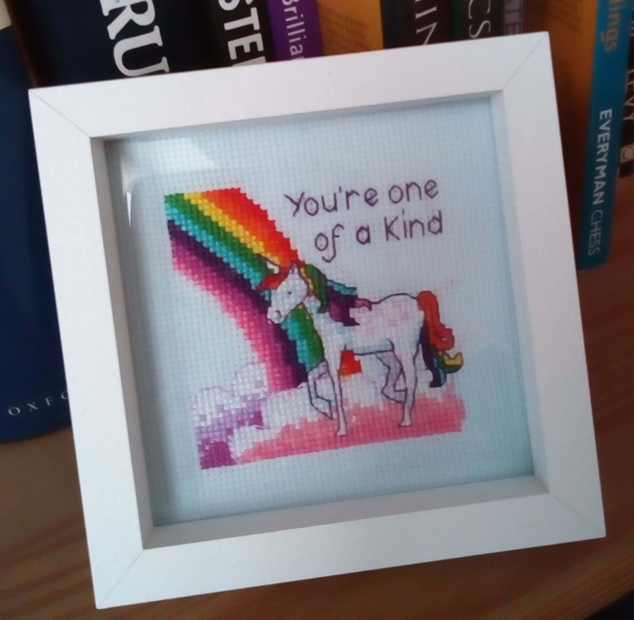 You’re One of a Kind, Rainbow Unicorn, Unicorn Picture, Rainbow Picture - main product image