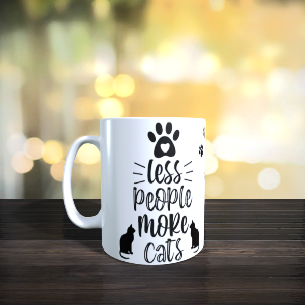 Less People More Cats – Pet Owner Birthday Novelty Gift Mug New Free UK Post - product image 2