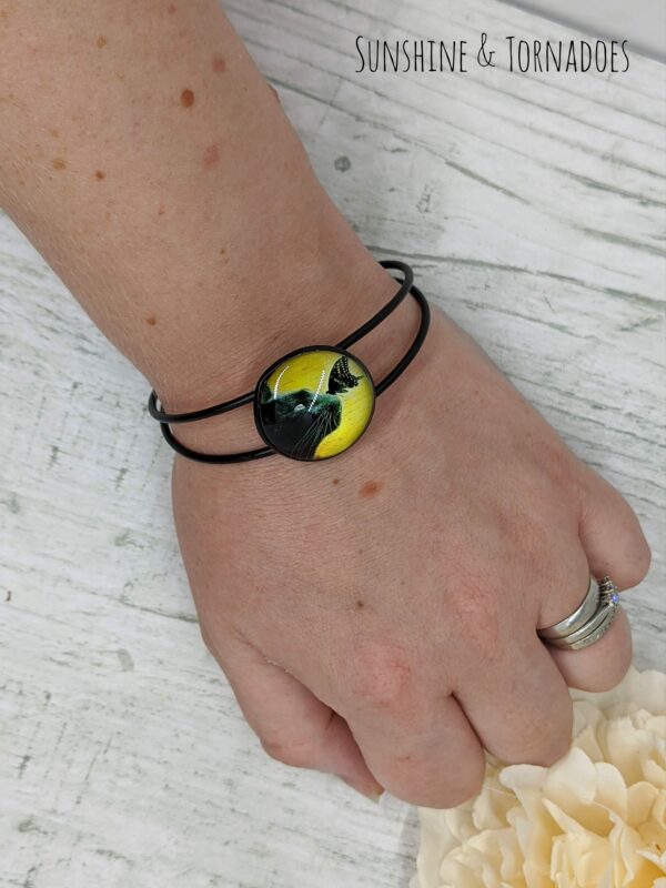 Black Cat and Butterfly Bangle - product image 4