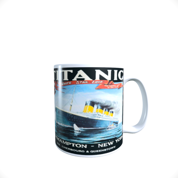 TITANIC The Largest liner in the world memorabilia ceramic reproduction mug 11oz - main product image