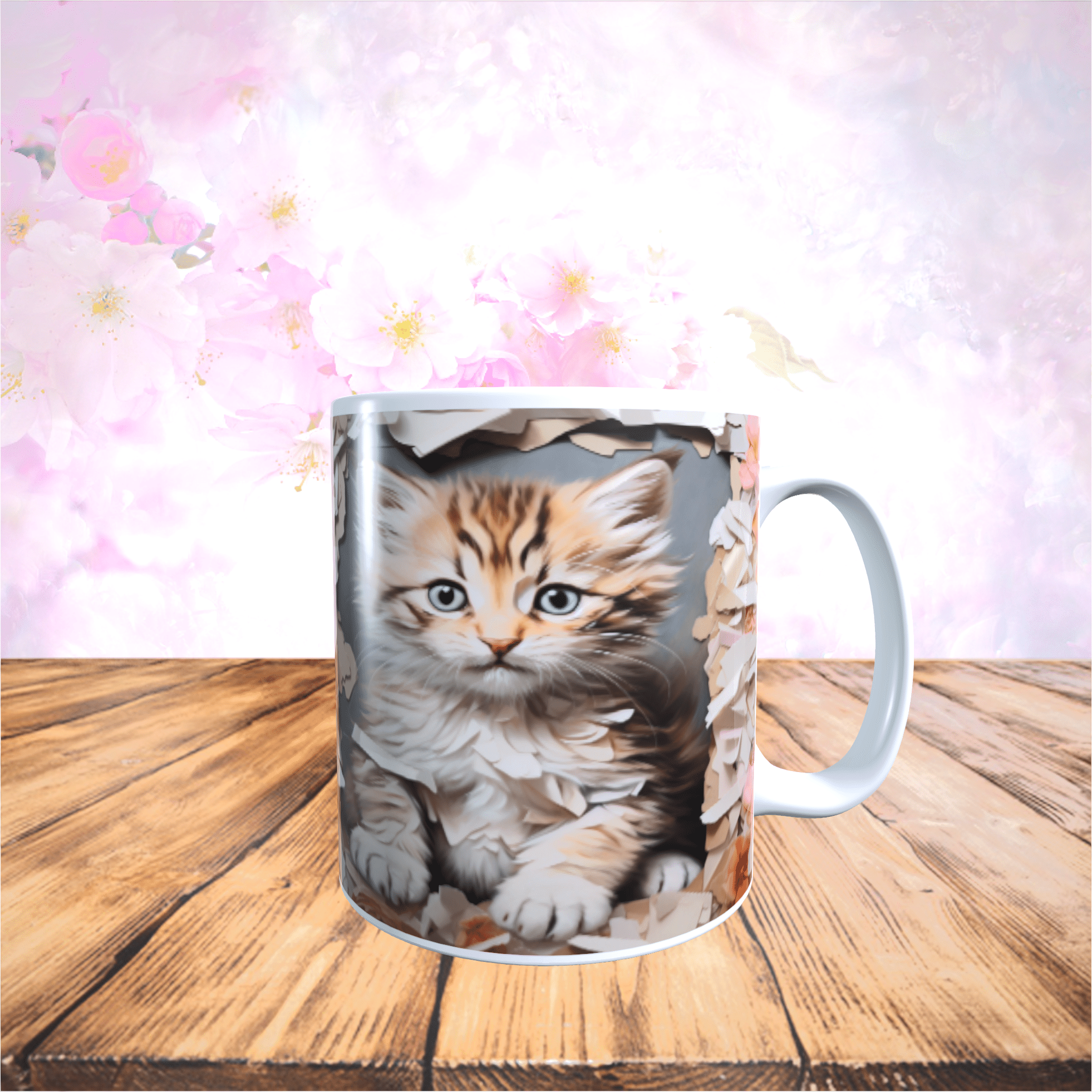 Cute Cat Gift for kitten lovers Colorful Art Kitty' Sticker