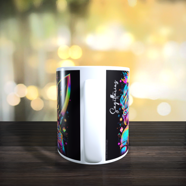 SAGITTARIUS Rainbow Star Sign Zodiac The Archer Horoscope Birthday Gift Mug 11oz - product image 4