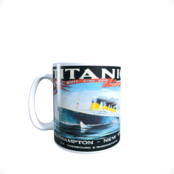 TITANIC The Largest liner in the world memorabilia ceramic reproduction mug 11oz - product image 2