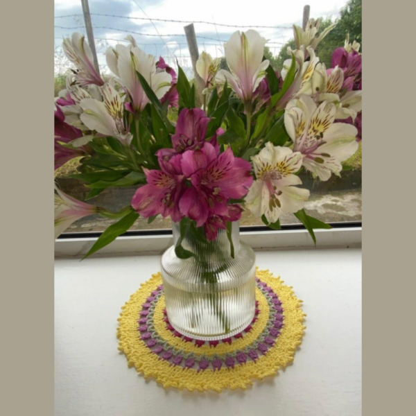 Spring Mandala Table Centre Piece Easter Decor - main product image