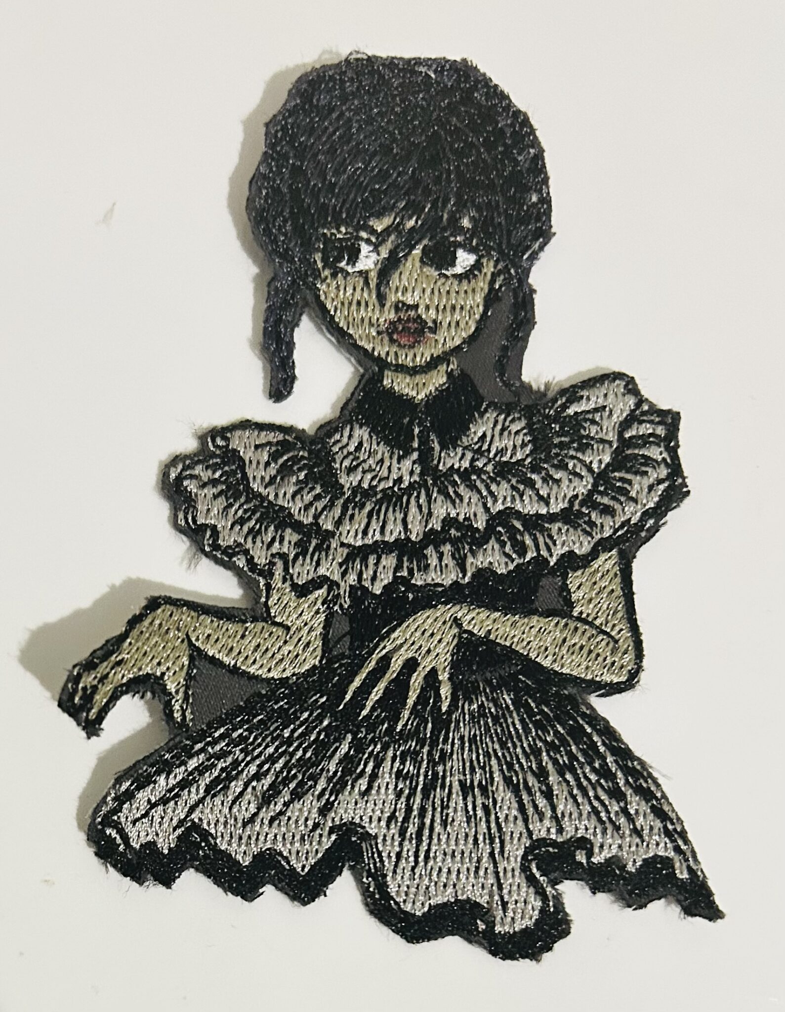 Wednesday Addams Dancing badge, applique, motif, iron on - main product image