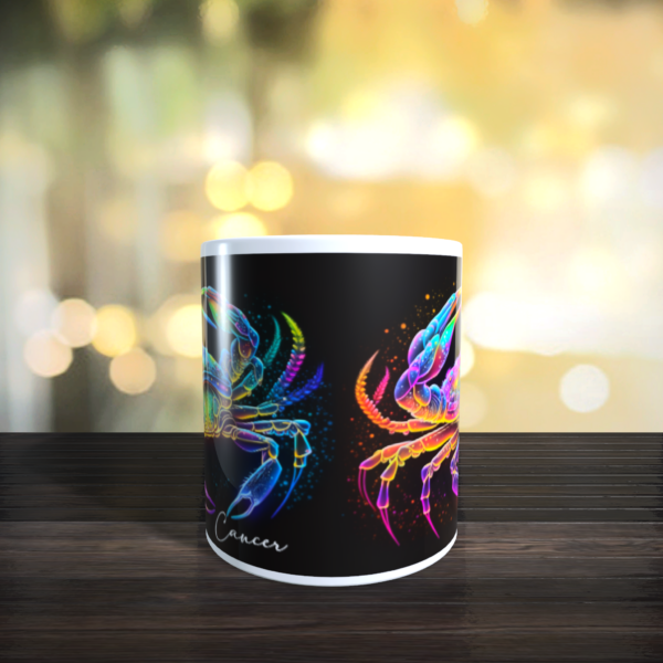 Cancer Rainbow Star Sign Zodiac The Grab Gift Mug Ceramic 11oz - product image 4