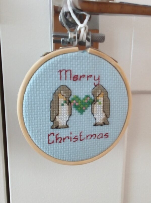 Merry Christmas, Penguin Ornament, Penguin Decoration – Red - product image 3