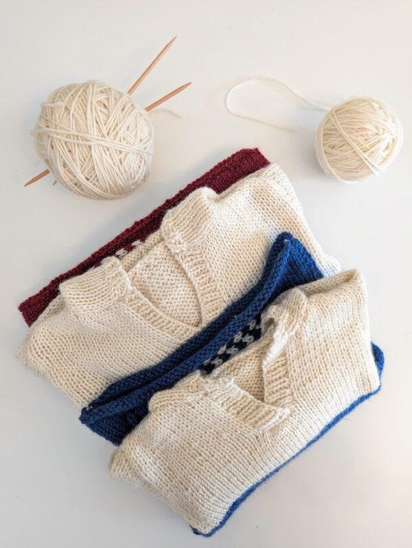 Breton Stripe Baby Hoodie – Berry - main product image
