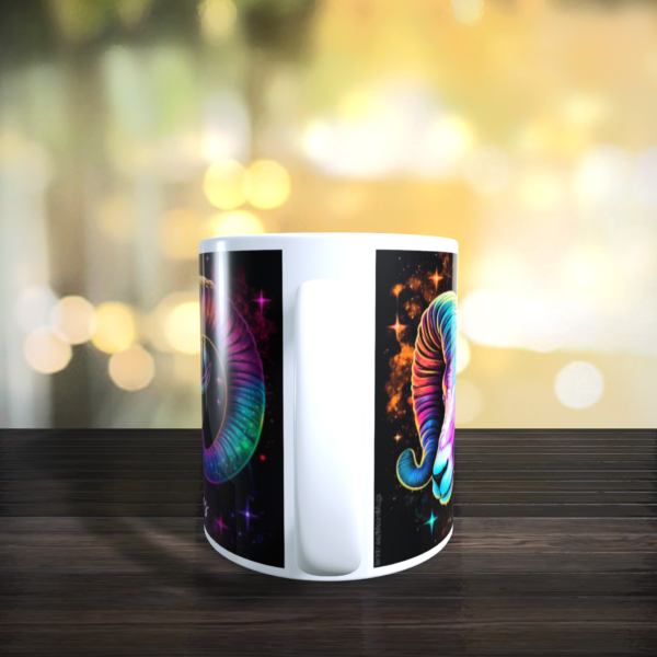 Aries Rainbow Star Sign Zodiac Horoscope The Ram Birthday Tea Gift Mug 11oz - product image 4