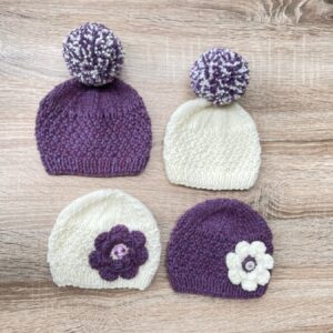 Baby Aran hats 0-3 months
