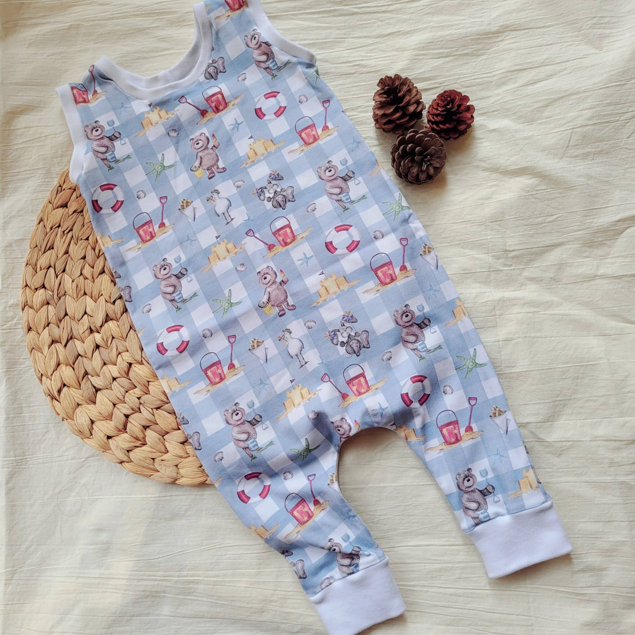 Seaside Teddies Romper – 9 to 12 months - main product image