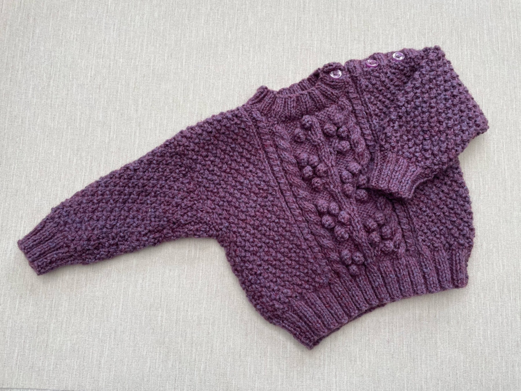 Baby Aran sweater 6-12 months - main product image
