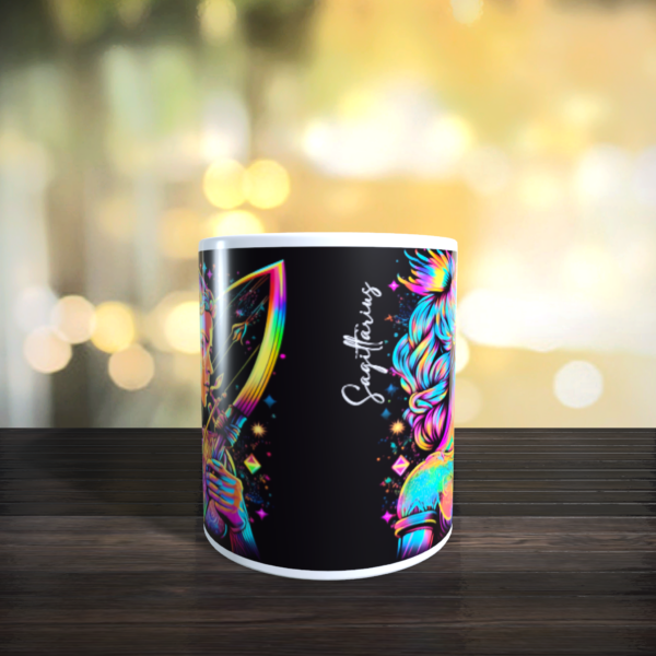 SAGITTARIUS Rainbow Star Sign Zodiac The Archer Horoscope Birthday Gift Mug 11oz - product image 3