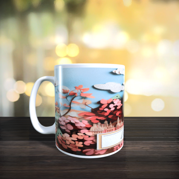 3D Cityscape London stylised Art Ceramic coffee Tea Birthday Holiday Mug 11oz - product image 3