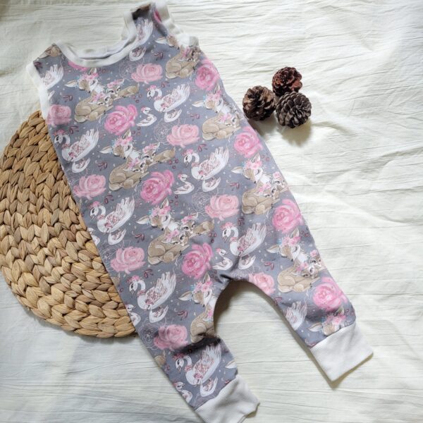 Swans and Roses Romper – 9 to 12 months - main product image