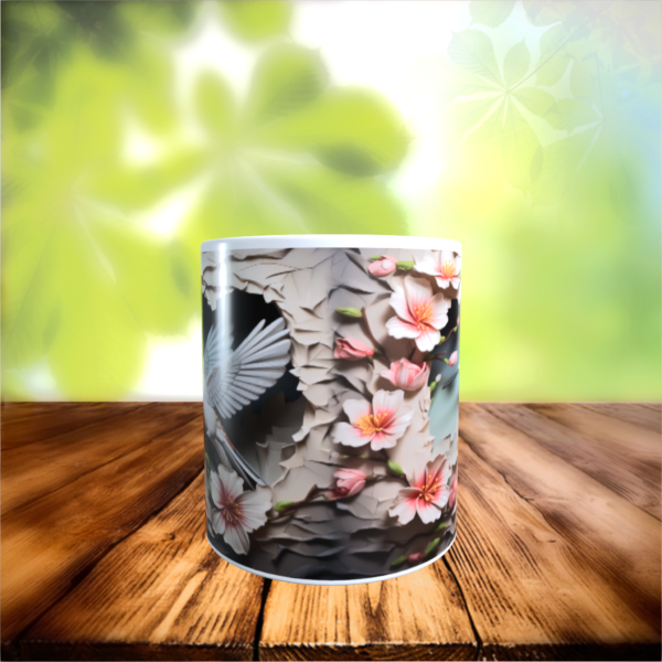 Hummingbird Ceramic Gift Mug, Perfect for Bird Lovers (Design 1) 11oz - product image 4