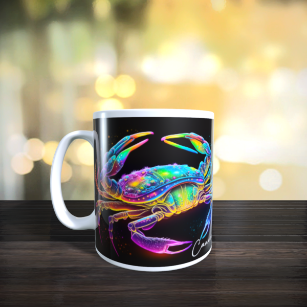 Cancer Rainbow Star Sign Zodiac The Grab Gift Mug Ceramic 11oz - product image 2