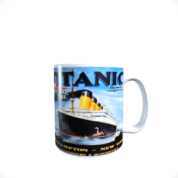 TITANIC Worlds Largest liner vintage memorabilia ceramic reproduction mug 11oz - main product image