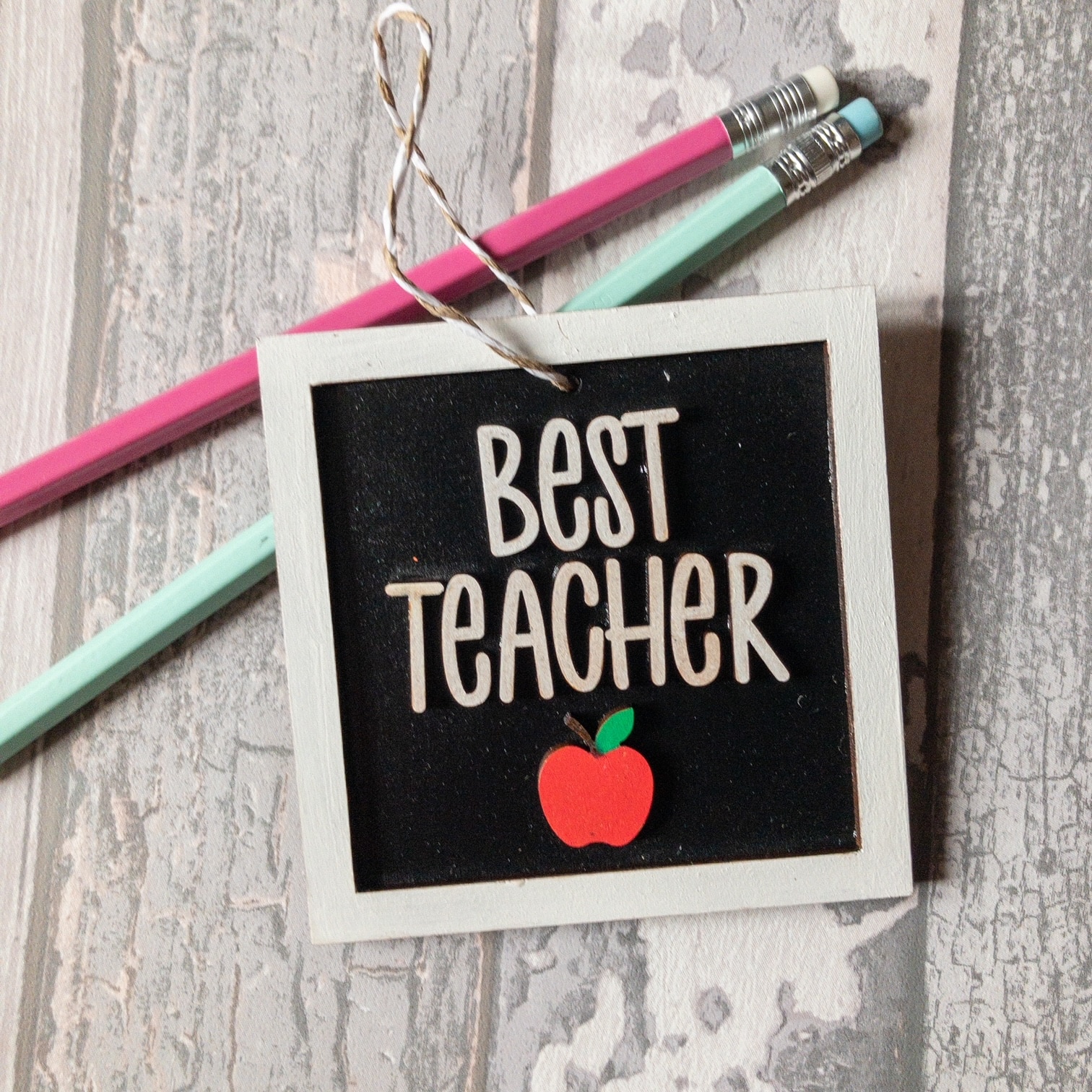 Teacher and TA themed mini plaques - main product image
