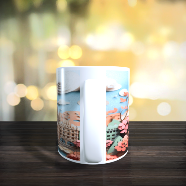 3D Cityscape London stylised Art Ceramic coffee Tea Birthday Holiday Mug 11oz - product image 4