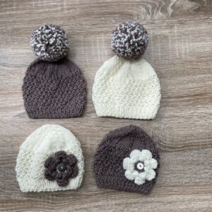 Baby Aran hats 0-3 months