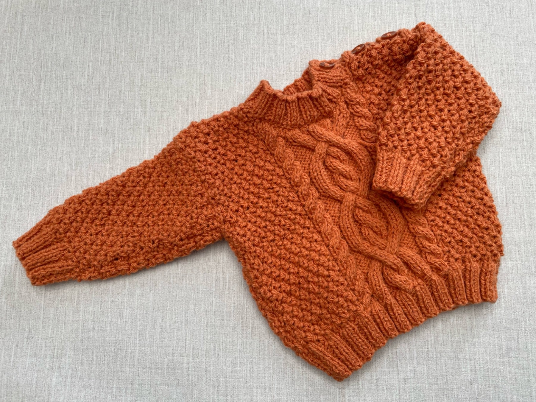 Baby Aran sweater 6-12 months - main product image