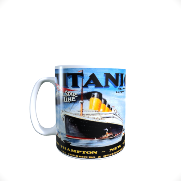 TITANIC Worlds Largest liner vintage memorabilia ceramic reproduction mug 11oz - product image 2