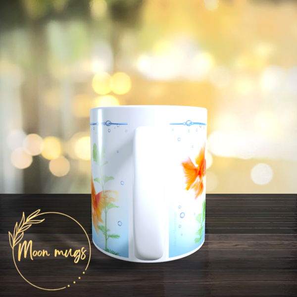 Aquarium Gold Fish Tank Pattern Gift Mug 11oz – Perfect for the Fish Lover ! - product image 4