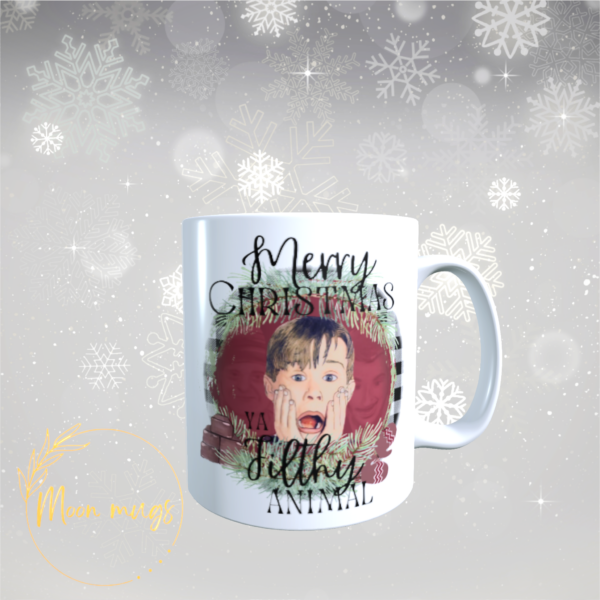 Merry Christmas Ya Filthy Animal! Festive Season Ceramic Coffee Tea Gift Mug - product image 5