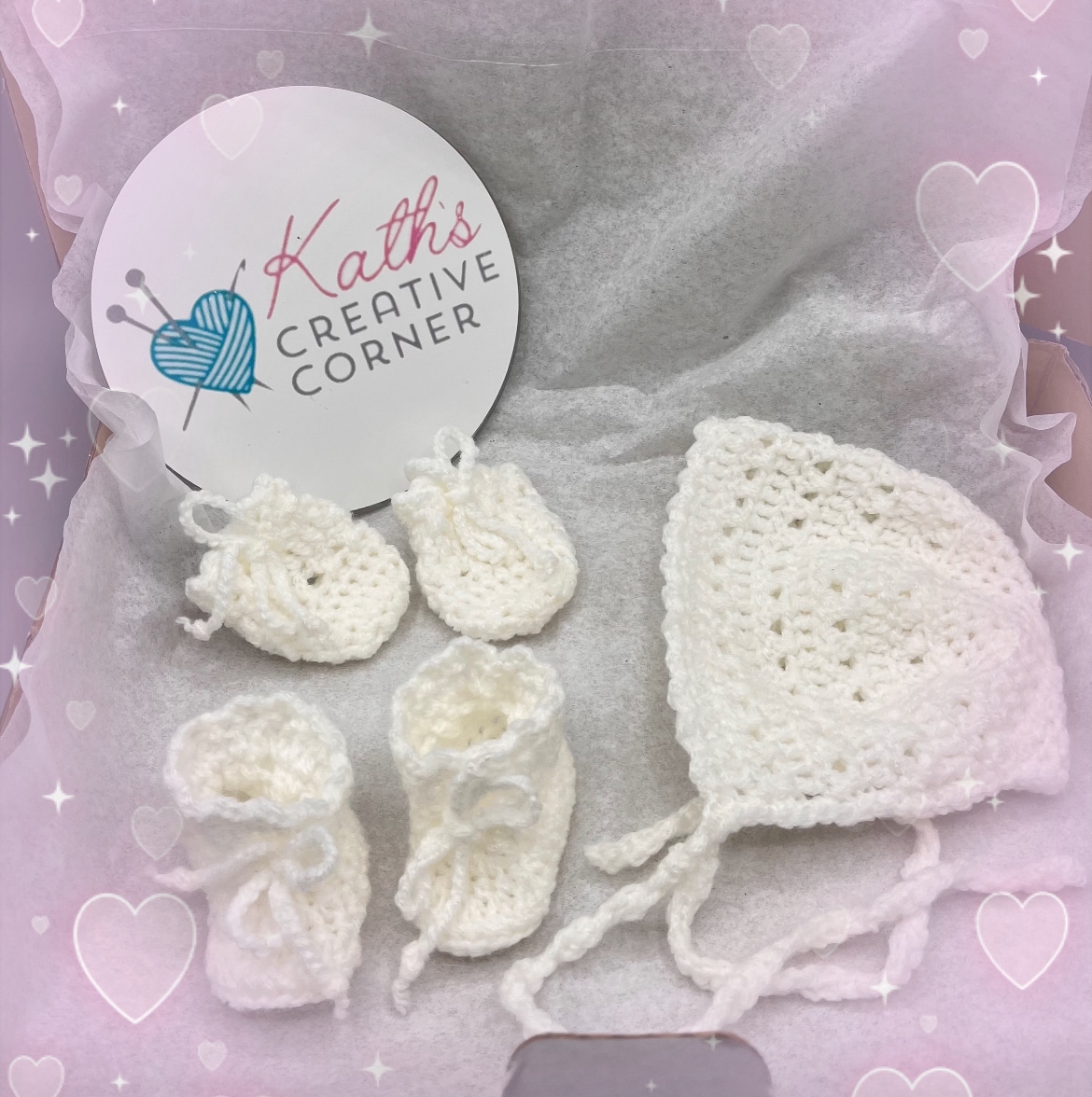 Hand crocheted baby set, BabyGift, Baby Shower, Gender Reveal Gift - main product image