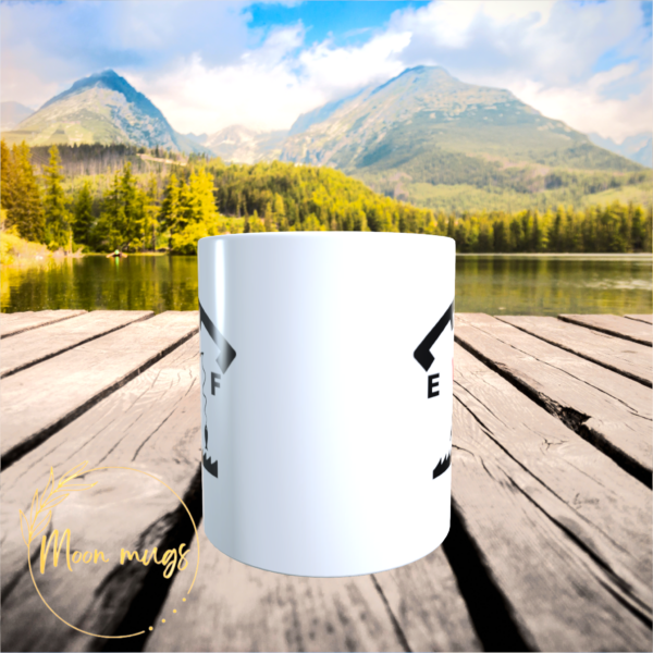 Fishing Fuel Gauge Angler Fisherman Ceramic coffee tea Gift for him Mug Cup 11oz - product image 4