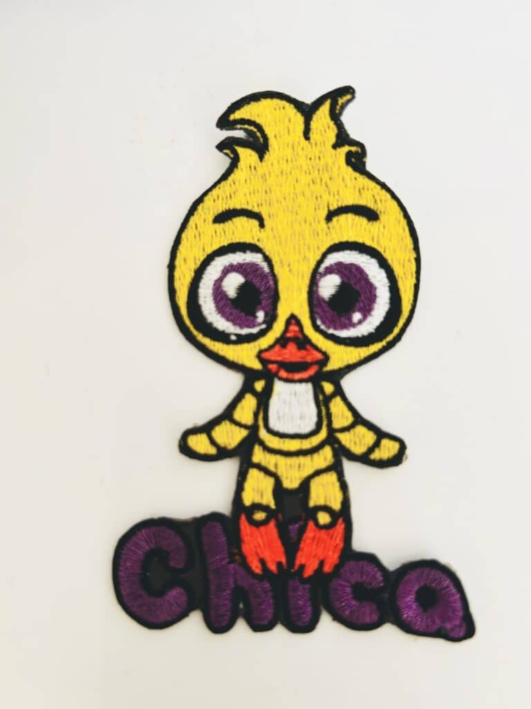 FNAF Chica. Five nights at Freddie’s iron on badge/applique/motif