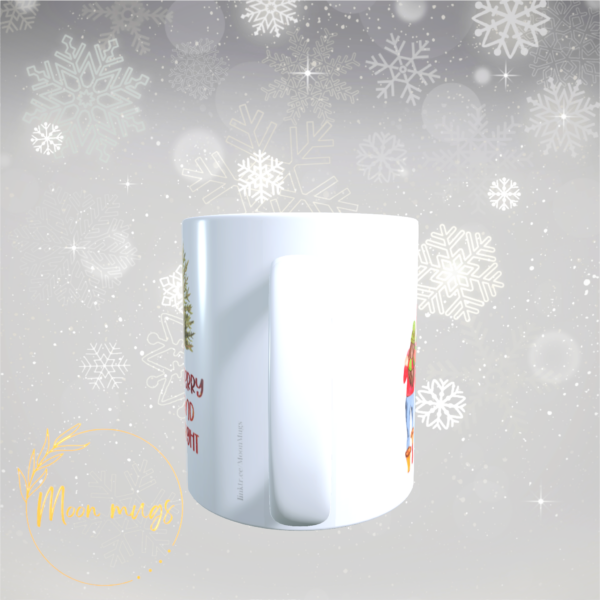 Christmas Merry and Bright festive xmas Tree Couples coffee tea Gift Mug 11oz - product image 4