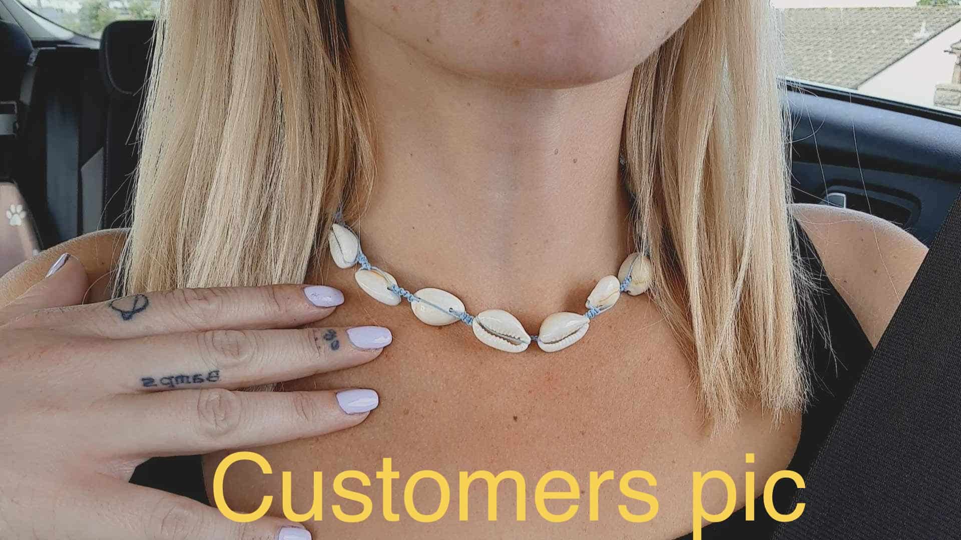 Cowrie shell necklaces - main product image
