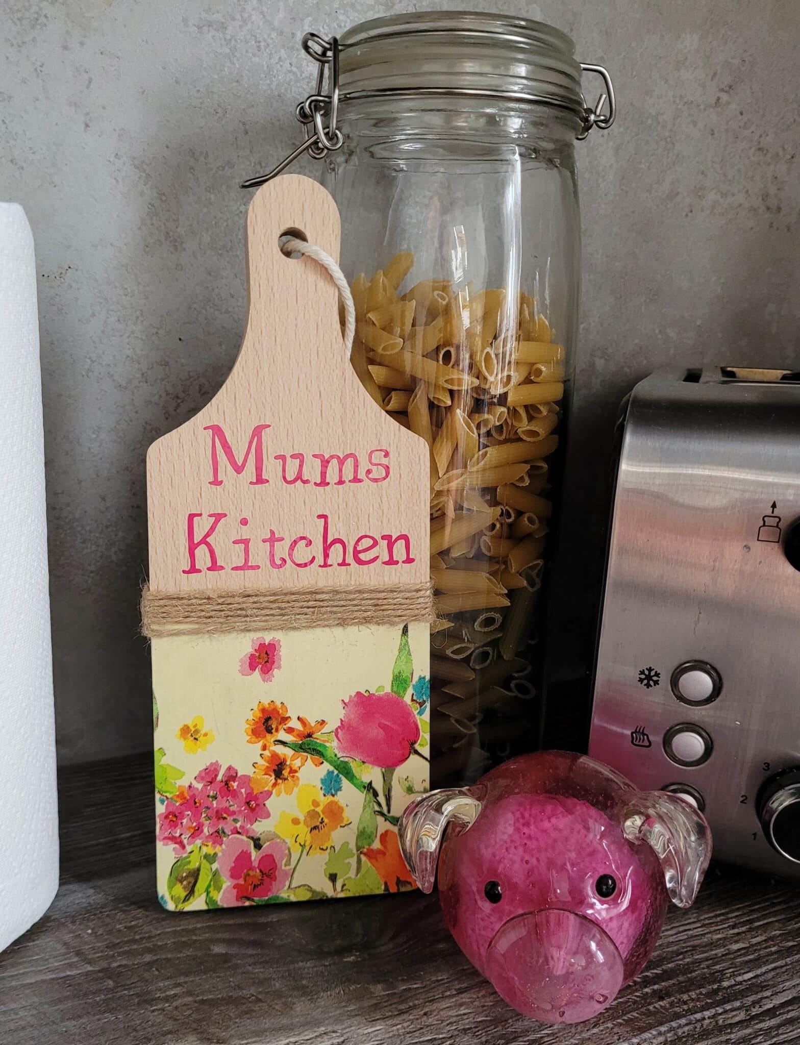 Decorative Wooden Serving Paddle – Mums Kitchen - main product image