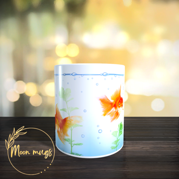 Aquarium Gold Fish Tank Pattern Gift Mug 11oz – Perfect for the Fish Lover ! - product image 3