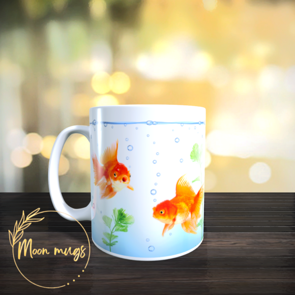 Aquarium Gold Fish Tank Pattern Gift Mug 11oz – Perfect for the Fish Lover ! - product image 2