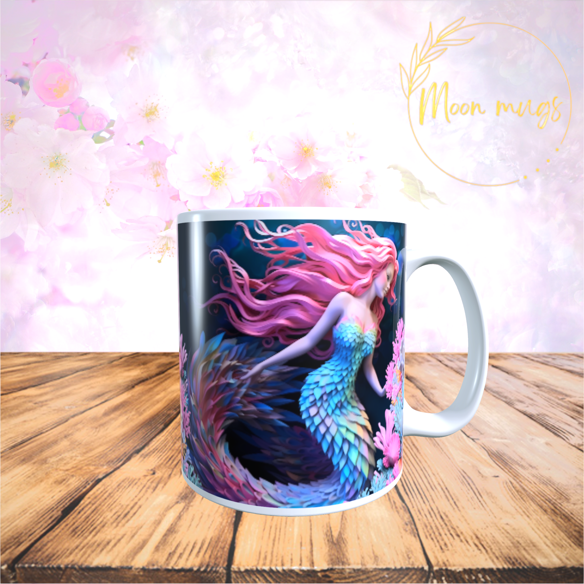 3D Coral Candy Magical Mermaid Siren Mug Unique Gift Idea for Mermaid Lovers! - main product image