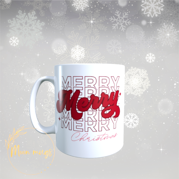 Merry Christmas Retro XMAS Festive Holiday Season Coffee Tea Gift Mug 11oz - product image 4