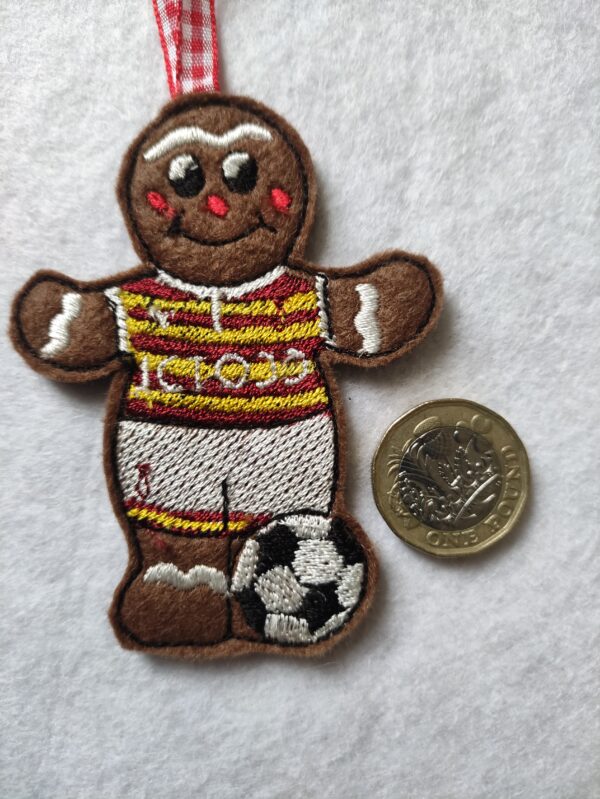 Gingerbread man in Bradford City colours - main product image