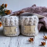 Grey Baby Beanie & Booties set