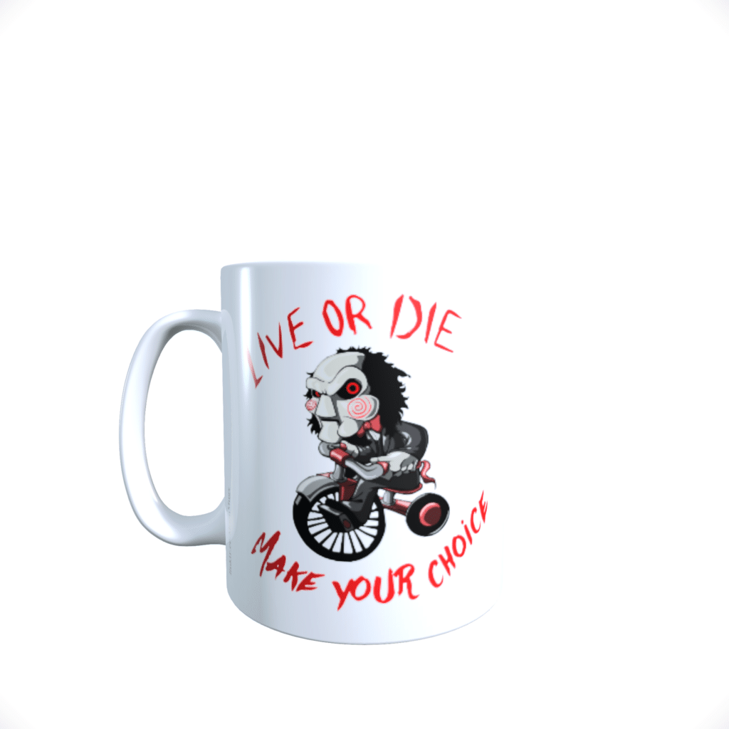 Jigsaw Horror Movie Film Character Billy the Puppet Coffee Tea Gift Mug