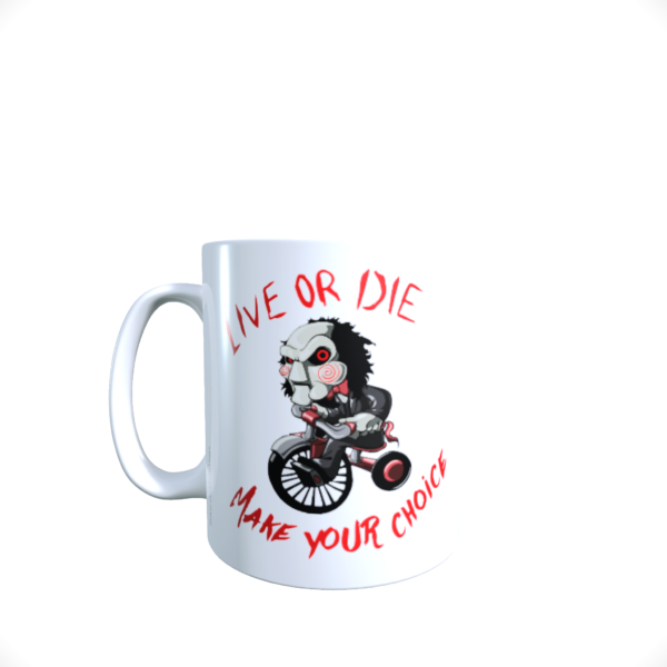 Jigsaw Horror Movie Film Character Billy the Puppet Coffee Tea Gift Mug - product image 2